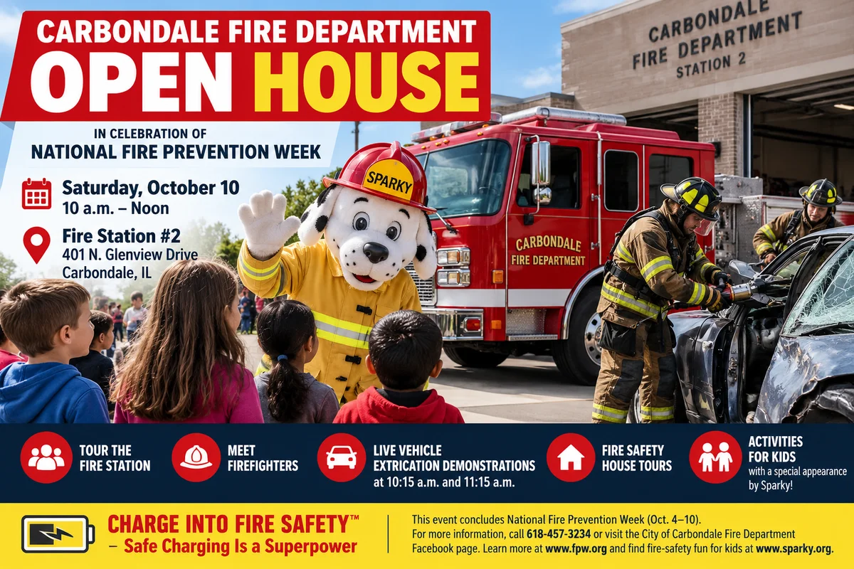 Carbondale Fire Department to Host Fire Prevention Week Open House