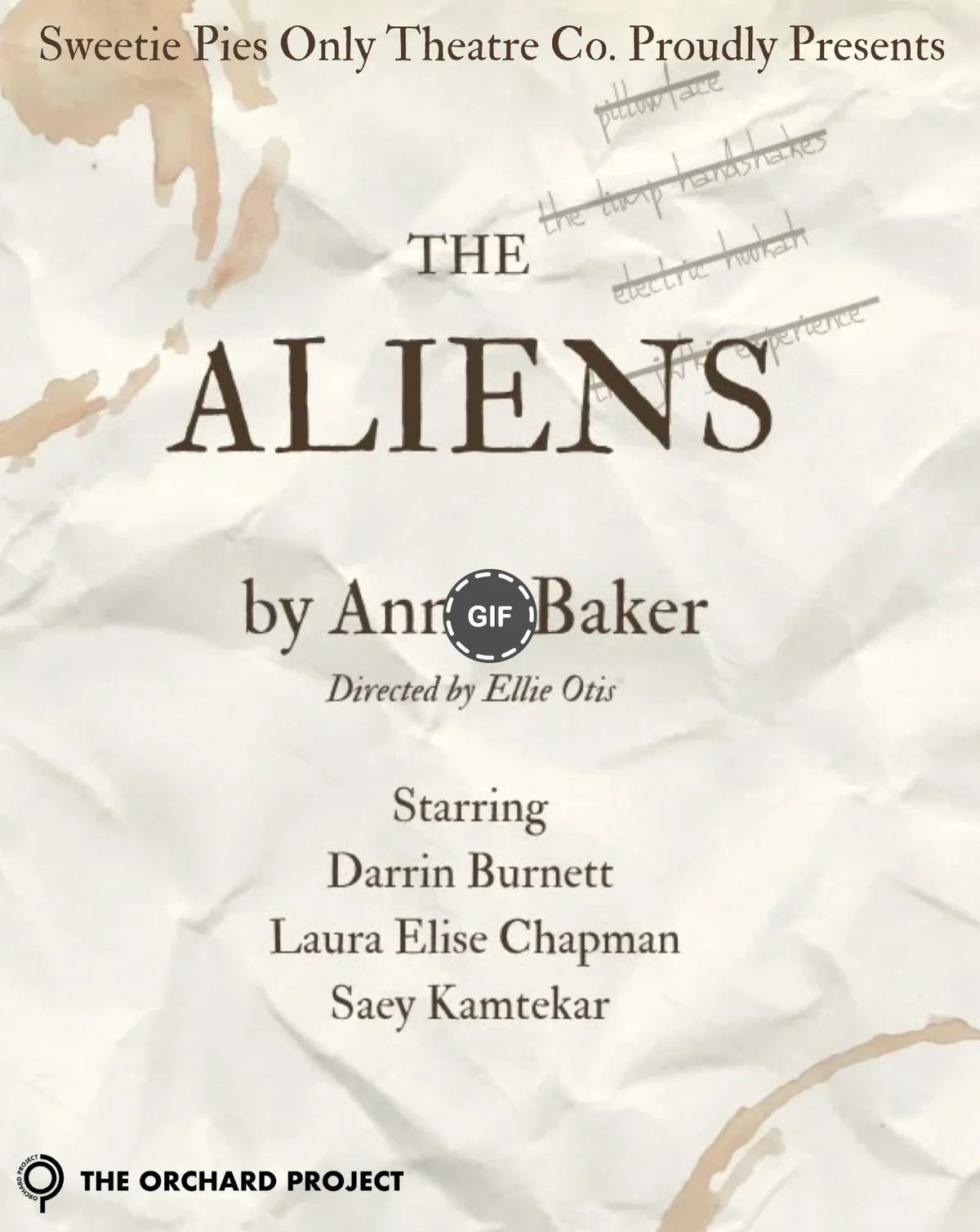 Sweetie Pies Only Theatre Co.'s Debuts "The Aliens" At Picnic Cafe - Rhetorical Review