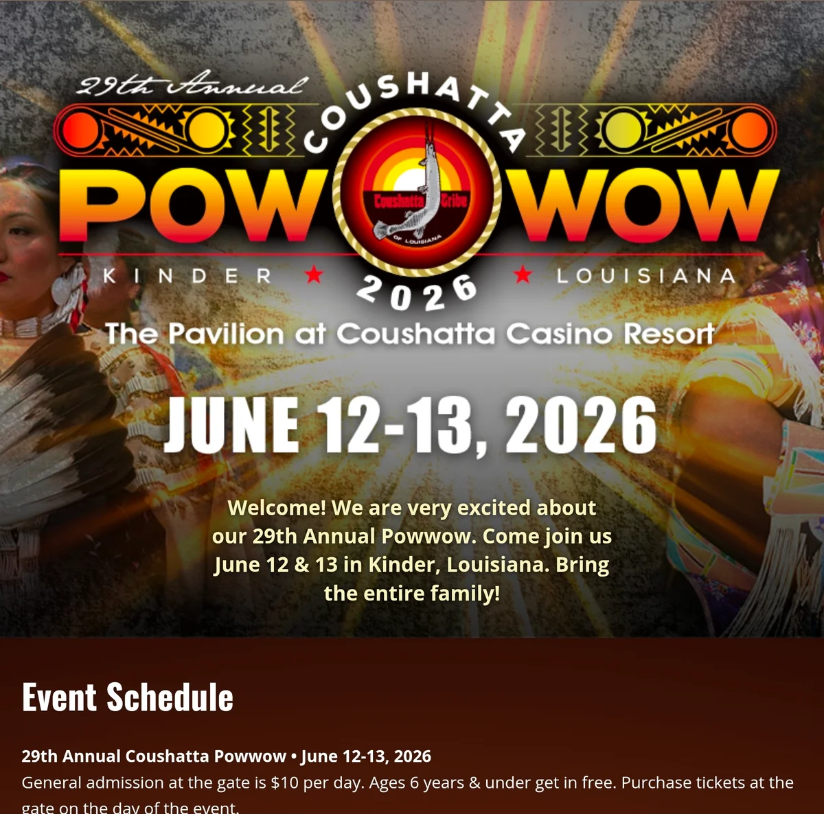 POW WOW AT COUSHATTA BRINGS CROWDS THIS WEEKEND