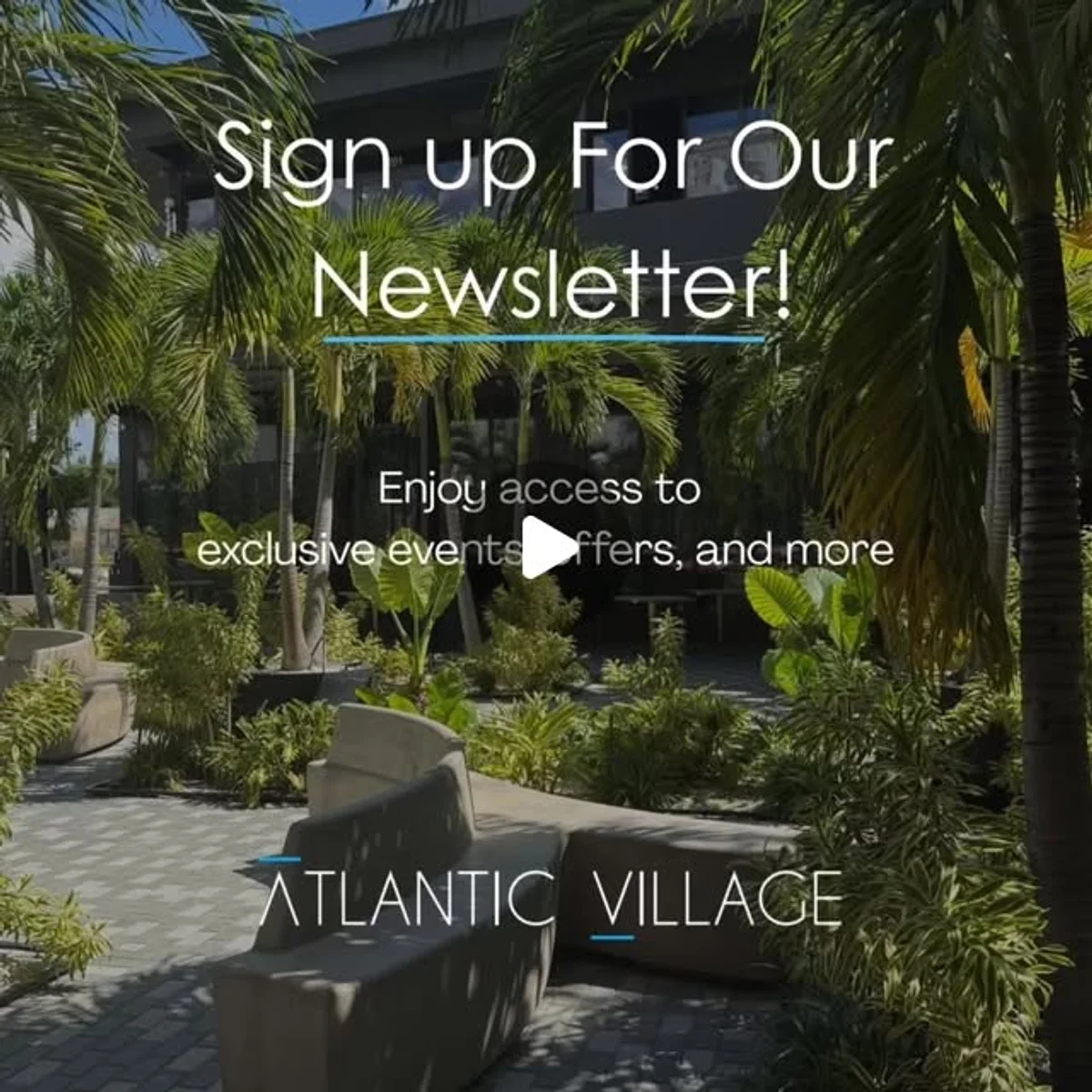 Atlantic Village on Instagram: "From fresh dining spots to live events, never miss what’s happening at Atlantic Village.

Sign up now and be first in line."