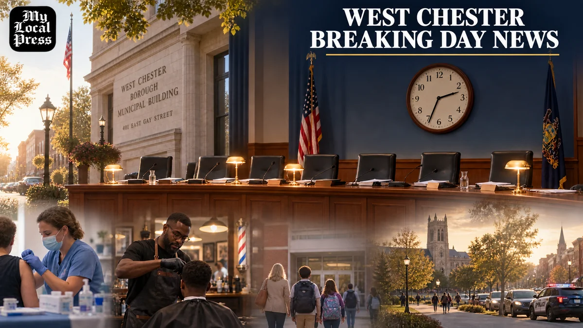 WEST CHESTER BREAKING DAY NEWS — THE ESSENTIALS FROM 6 A.M. TO 2:33 P.M.