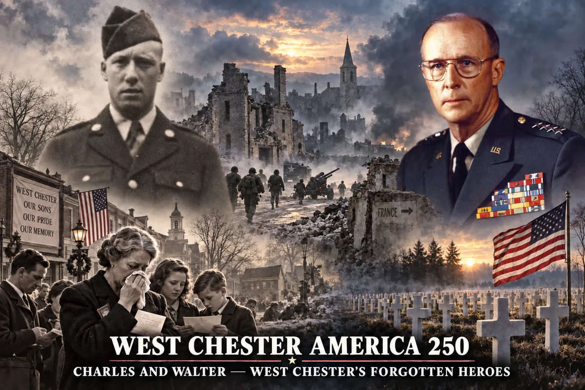 AMERICA 250 — IN THE SHADOW OF CHARLES AND WALTER — FROM WEST CHESTER TO WORLD WAR II!