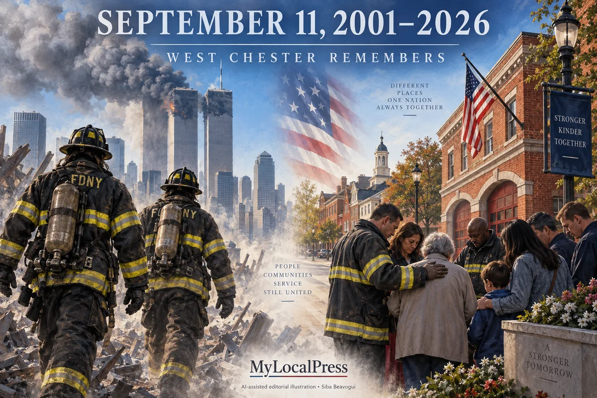 SEPTEMBER 11, 2001: THE DAY WEST CHESTER STOOD STILL, ITS HEART WITH NEW YORK’S FIREFIGHTERS