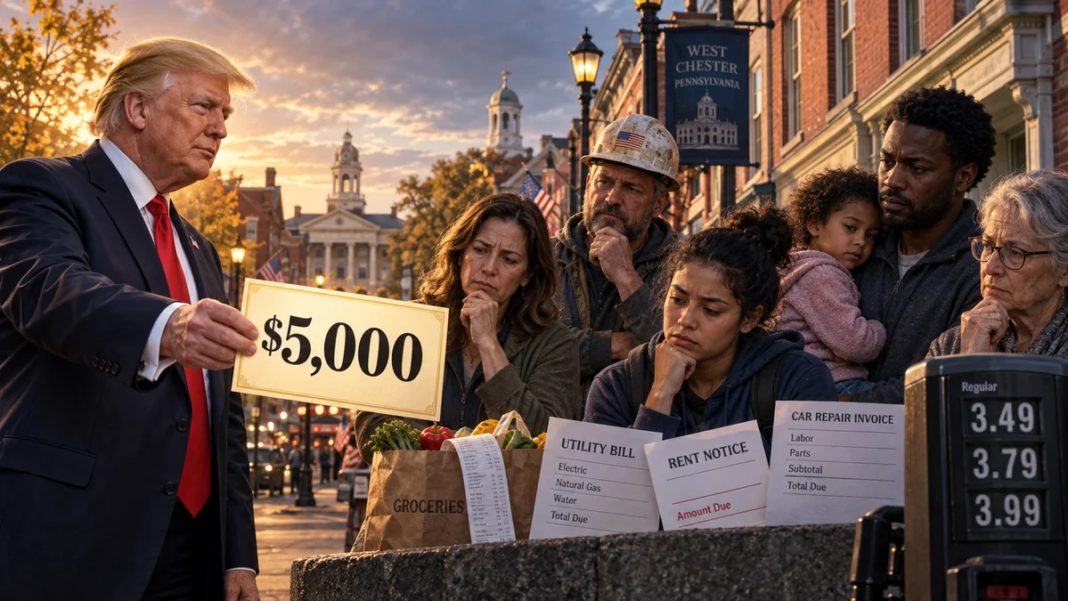 THE TRUMP DEAL: BETWEEN $5,000 AND REALITY — WEST CHESTER EXAMINES THE OFFER AND PREPARES TO CHOOSE IN NOVEMBER