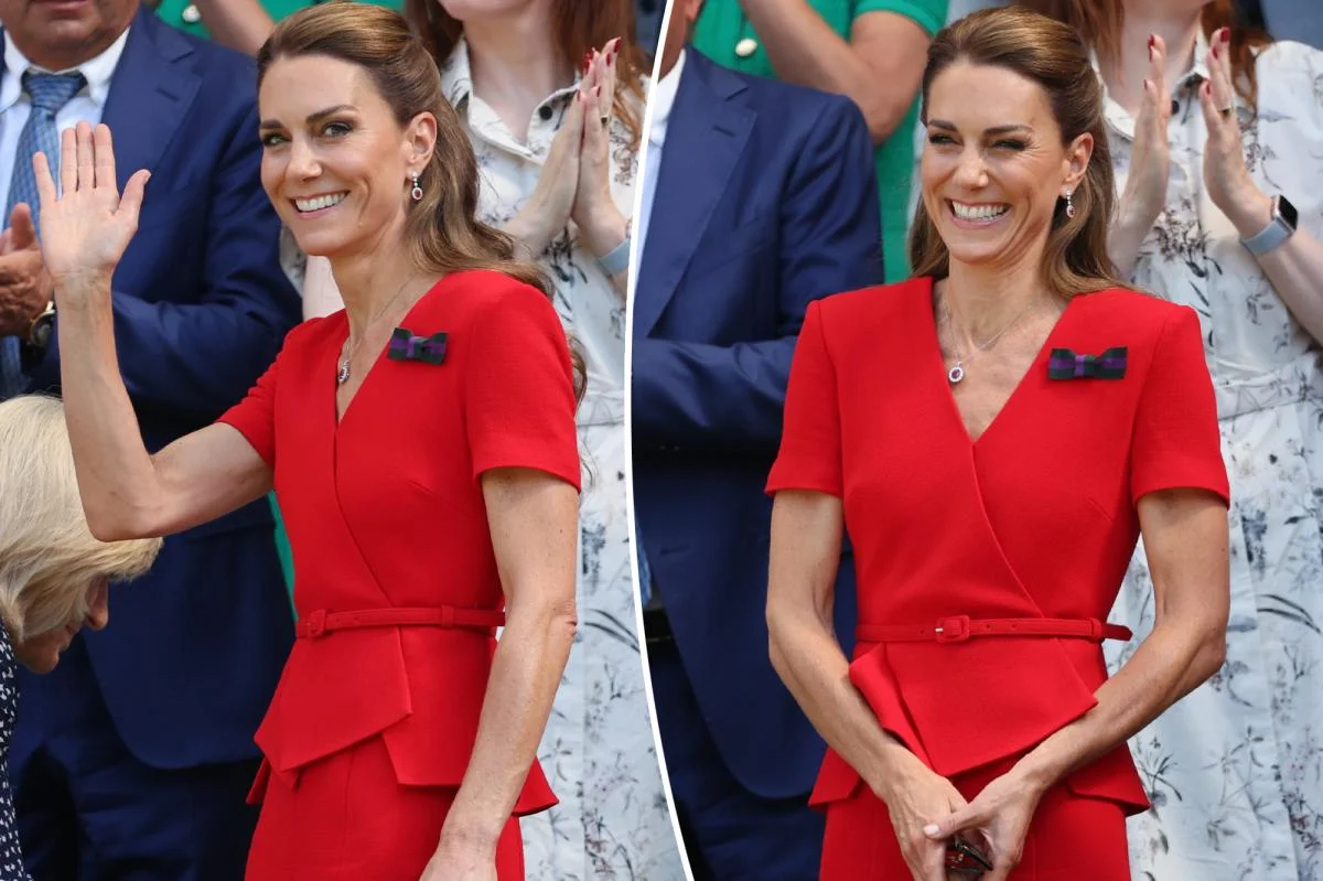 Kate Middleton turns heads in eye-catching red dress for Wimbledon 2026 appearance