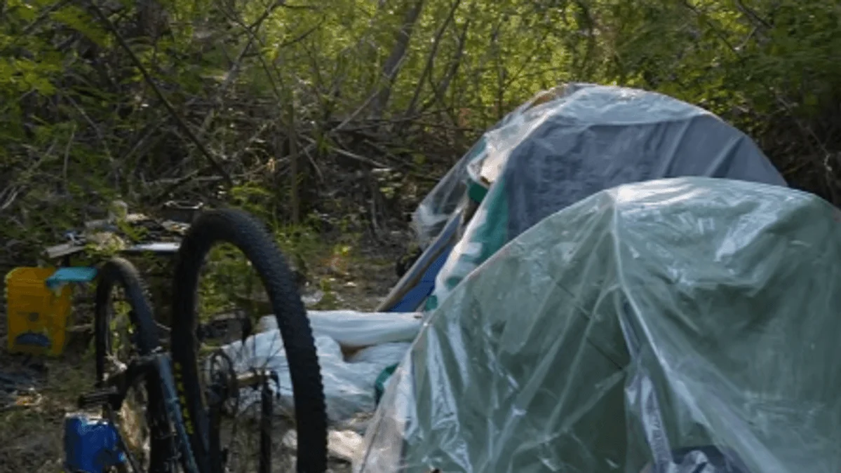 Ada County deputies clear illegal campsite on Greenbelt at Plantation Island in Garden City