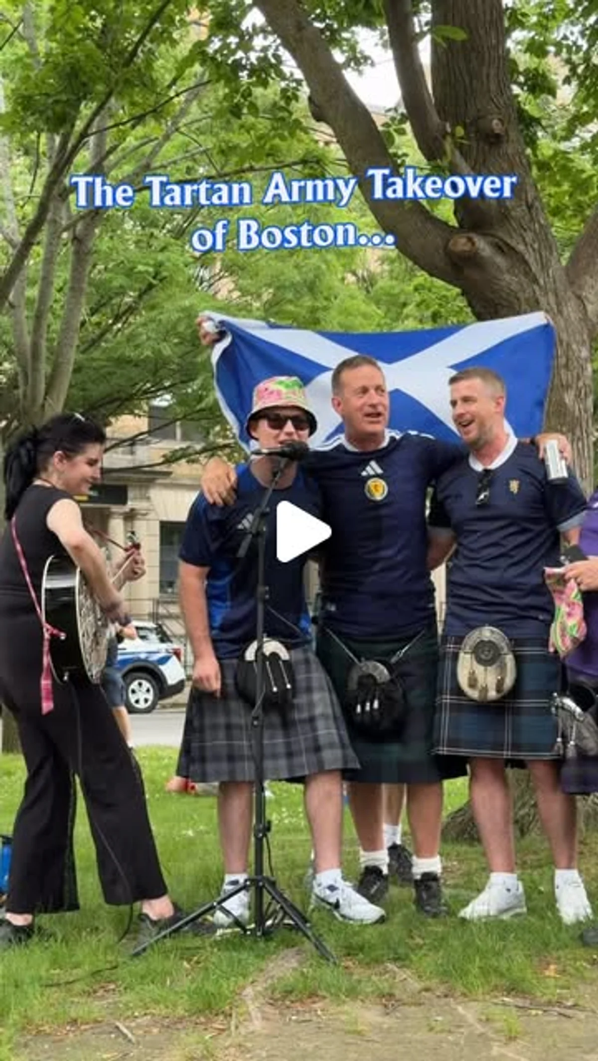 Jack  |  Boston & New England on Instagram: "Tartan Army Takeover in Boston for the World Cup. They didn’t have to fire a single shot. Just come with bagpipes, songs, kilts and good vibes.  The city is now yours! 🏴󠁧󠁢󠁳󠁣󠁴󠁿🏴󠁧󠁢󠁳󠁣󠁴󠁿🏴󠁧󠁢󠁳󠁣󠁴󠁿 #bostonphotography #bostondotcom #thingstodoinboston #fifaworldcup2026 #tartanarmy @tartanarmyinboston @scotlandnationalteam @scotland @visitscotland @johnmcginn7"