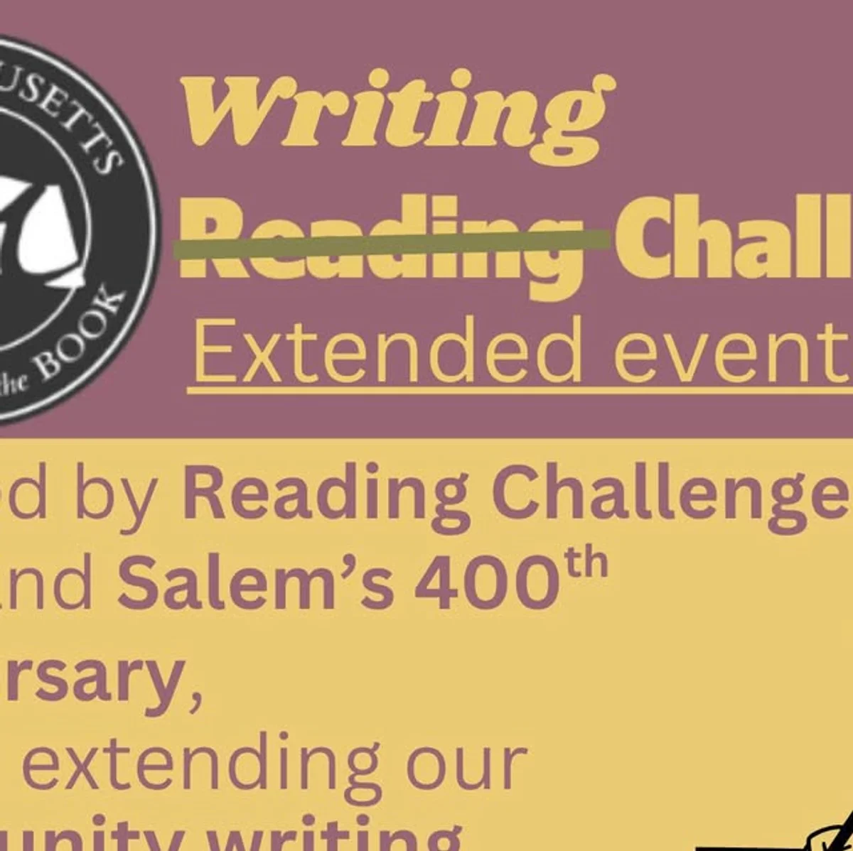 Salem Public Library on Instagram: "Residents of Massachusetts are invited to participate in our Salem400 Writing Challenge! Submit a 400 word (or less) short story or personal essay at https://salempl.org/short-story-collection/  by Wednesday 7/1/26. We'll collect the stories in a book that will be available to circulate."