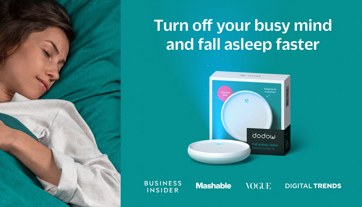 Dodow Official Website | Fall asleep faster | 100-Day Money Back Guarantee